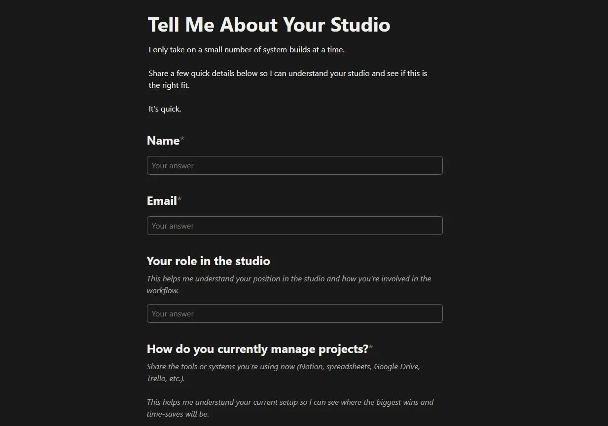 Why I’m Using Notion Forms On My Website