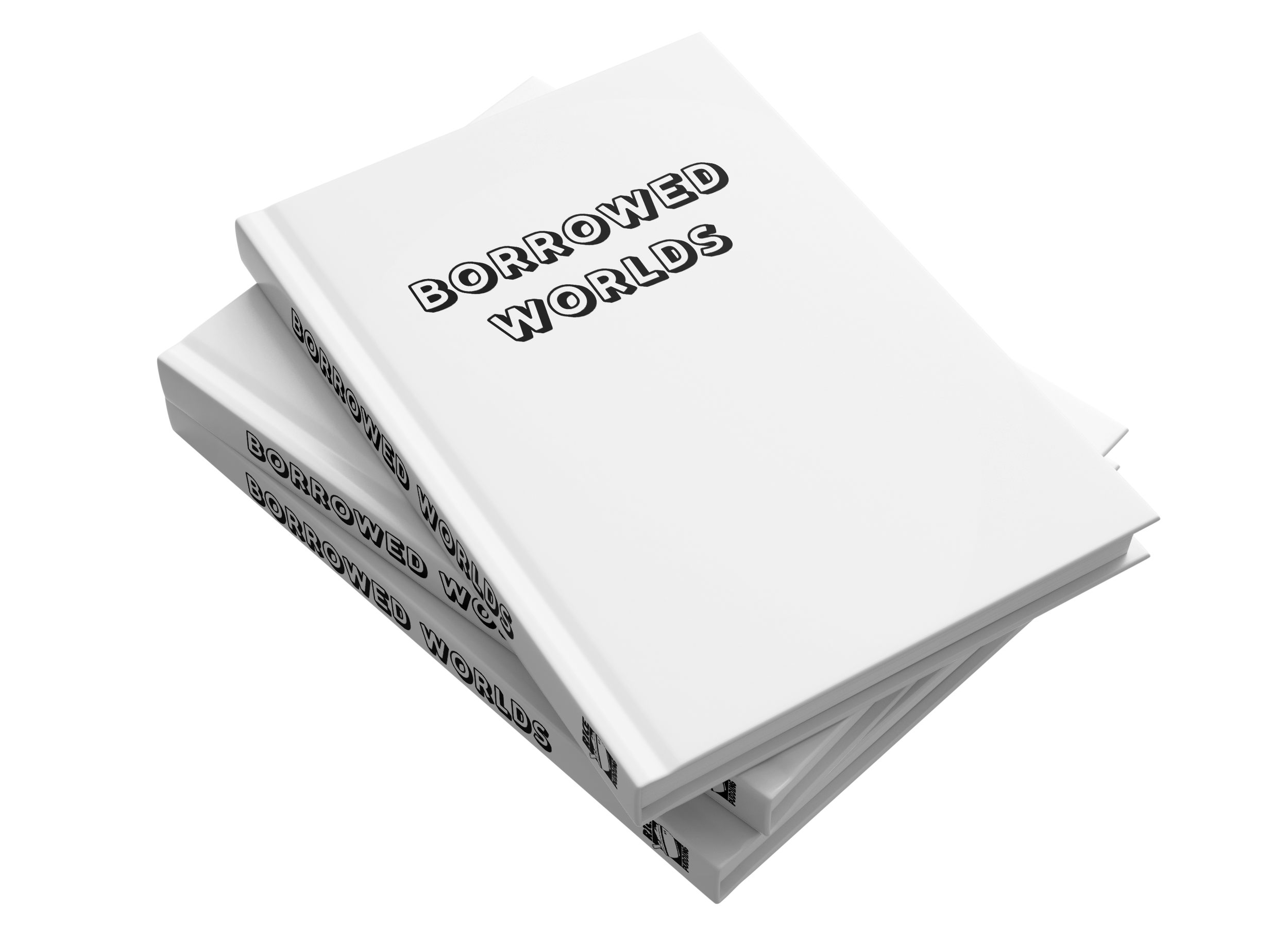 Borrowed Worlds hardcover mockup