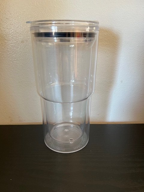 Custom 18oz spill proof snowglobe or lava