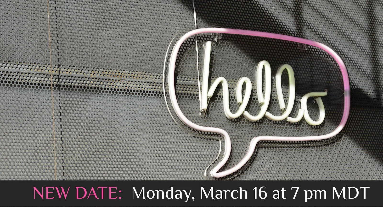 Let's Talk - MONDAY, March 16, 2020