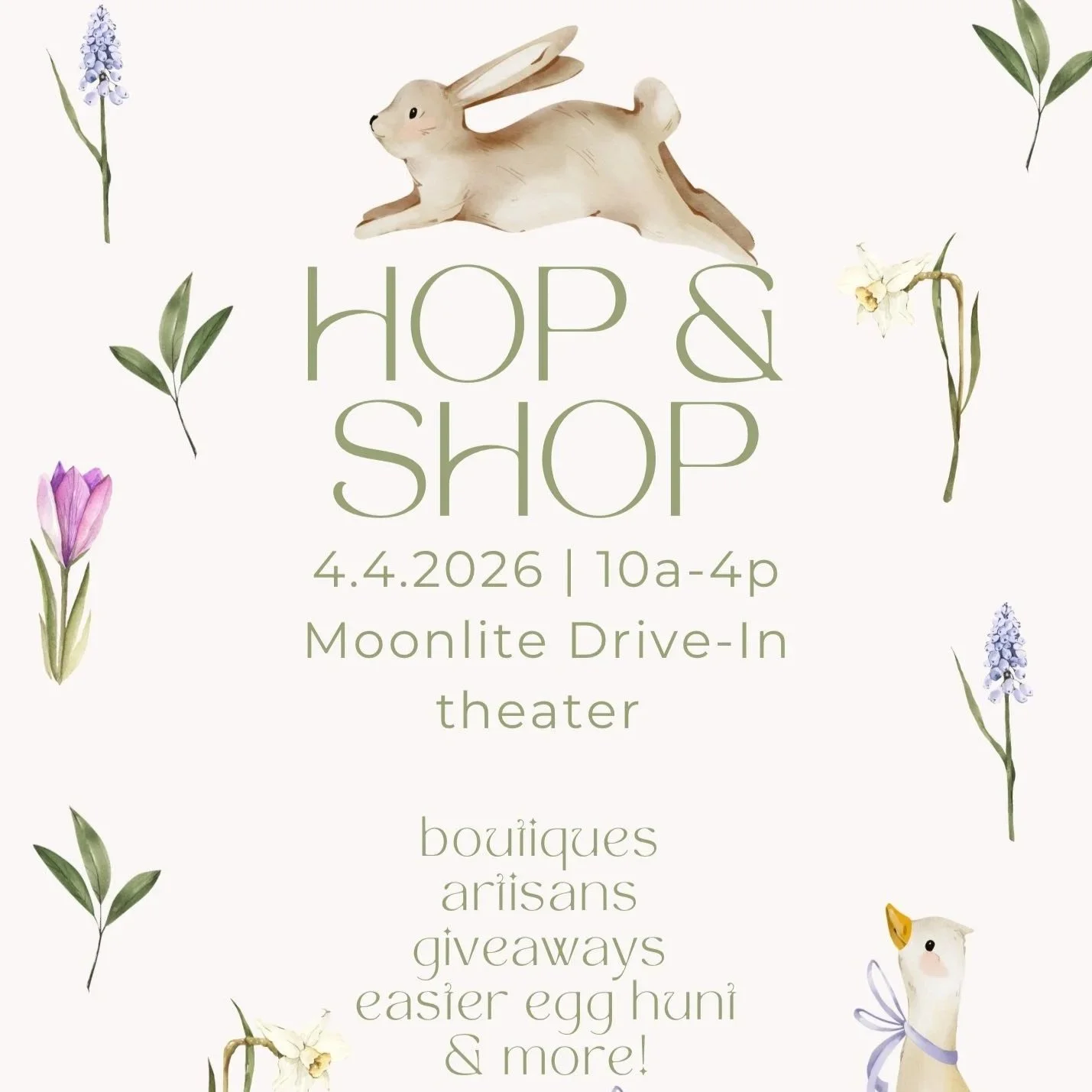 Hop and Shop                                 @ Moonlite Drive-In Theatre