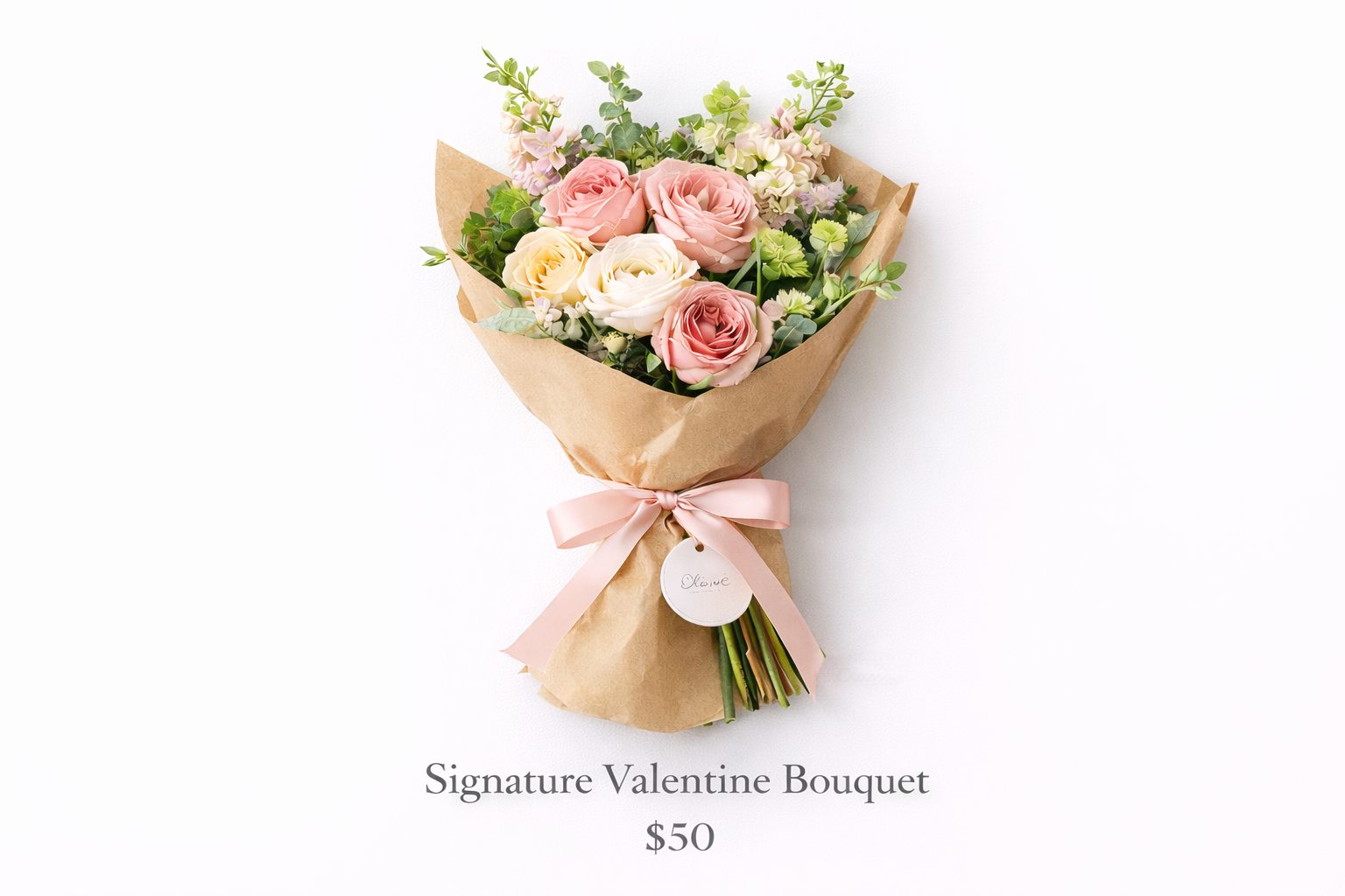 💕 Signature Valentine Bouquet – $50