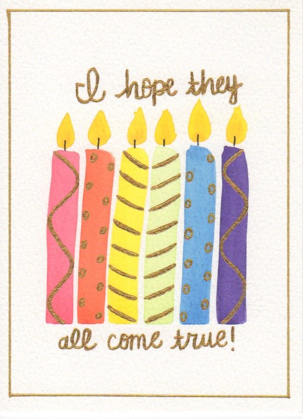 Rainbow Birthday Candles