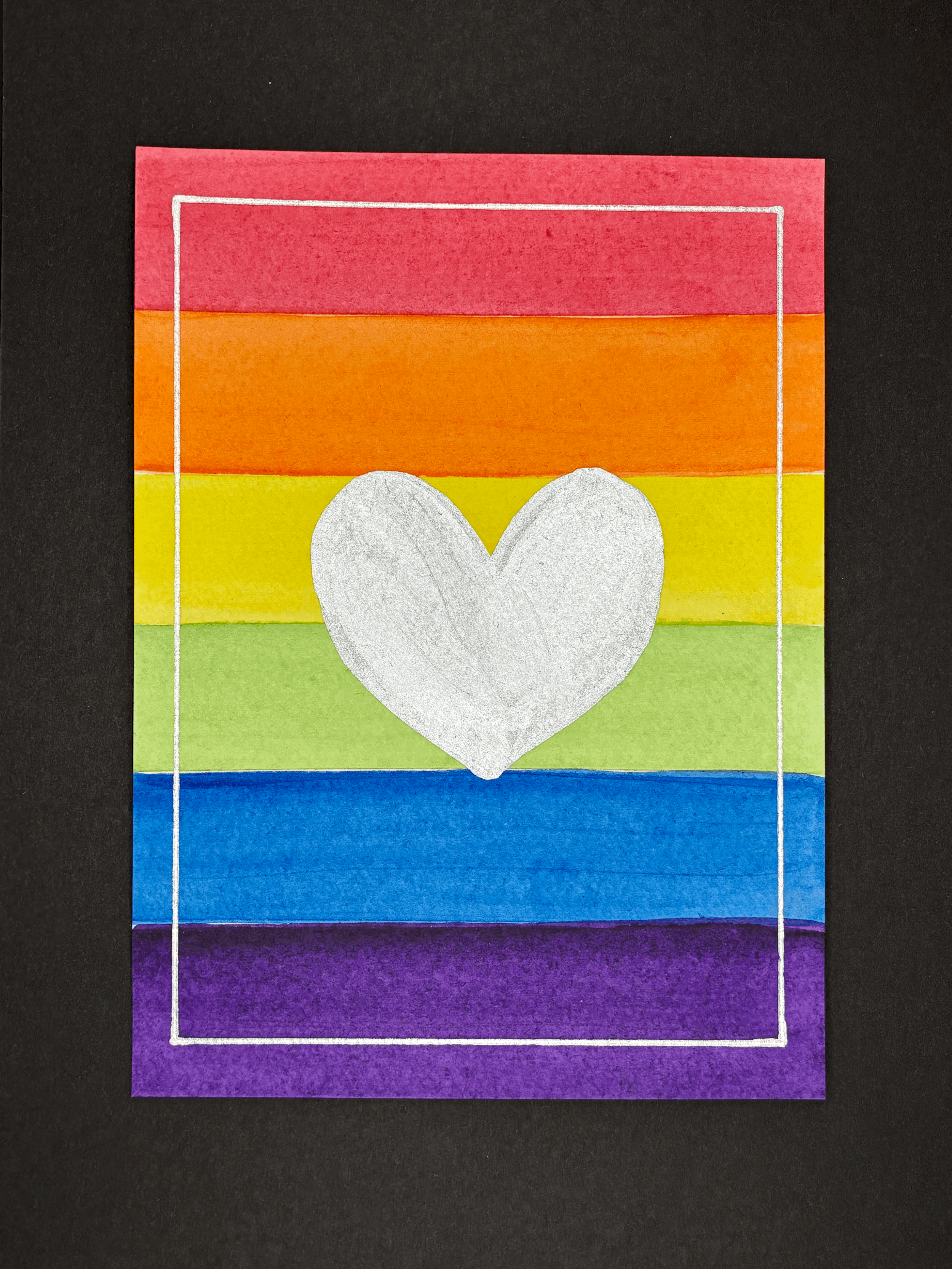 Pride heart/silver 4