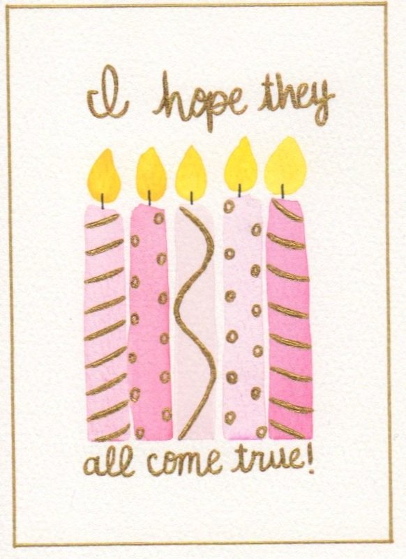 Pink Birthday Candles