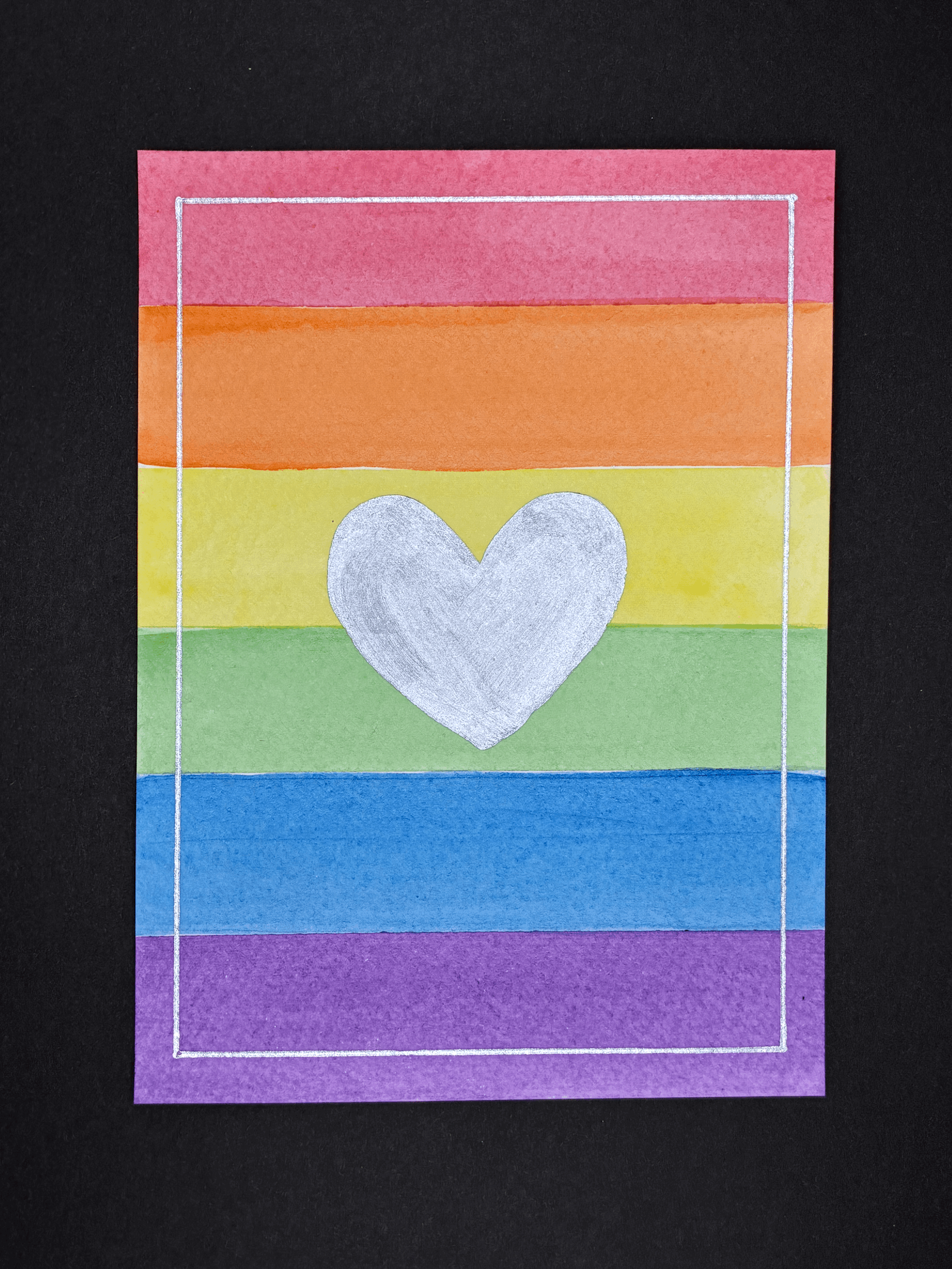 Pride heart/silver 6