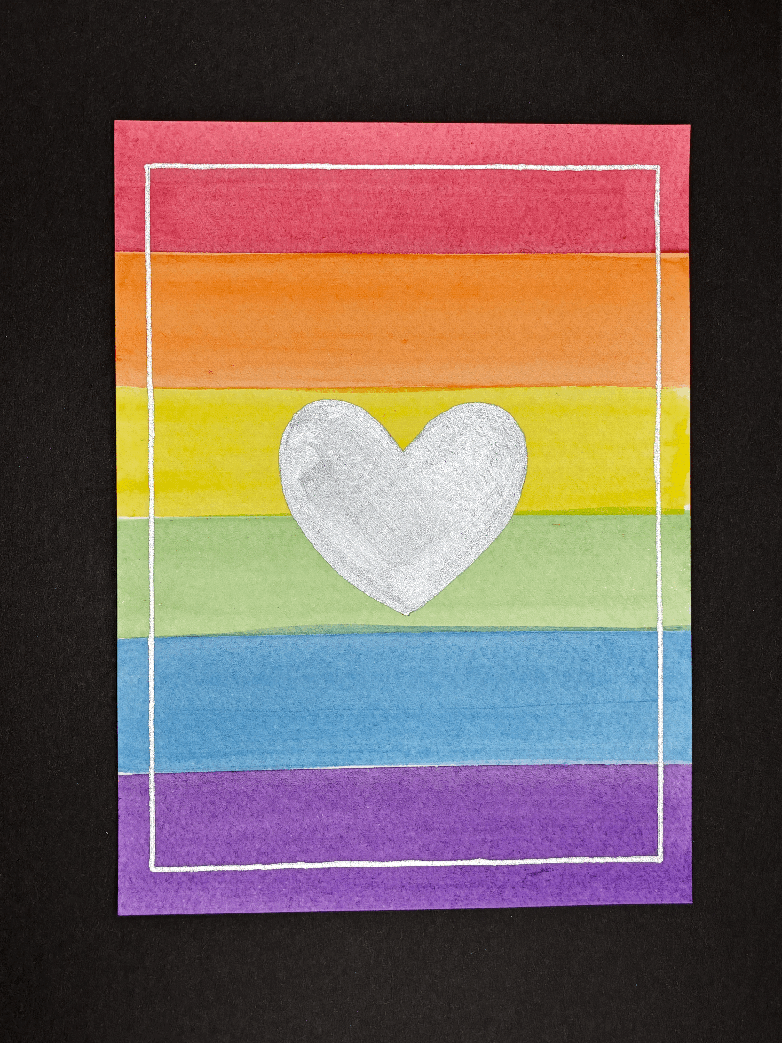 Pride heart/silver 7