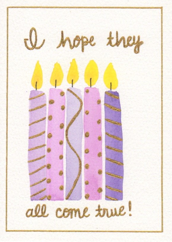 Purple Birthday Candles
