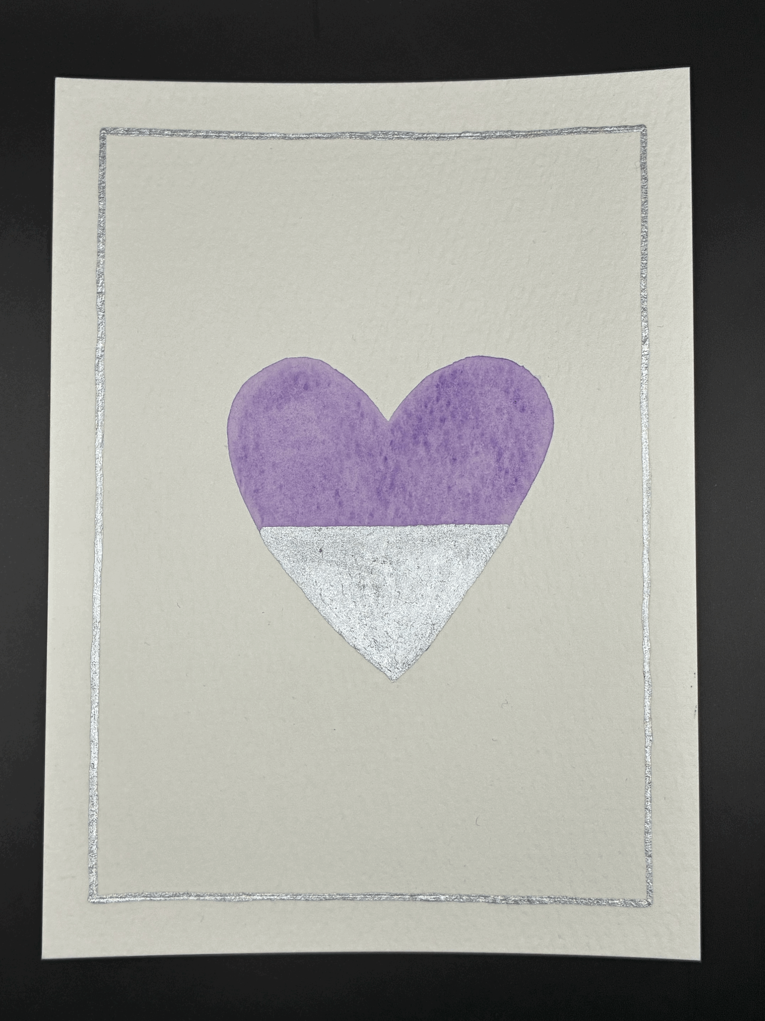 Purple heart (silver)
