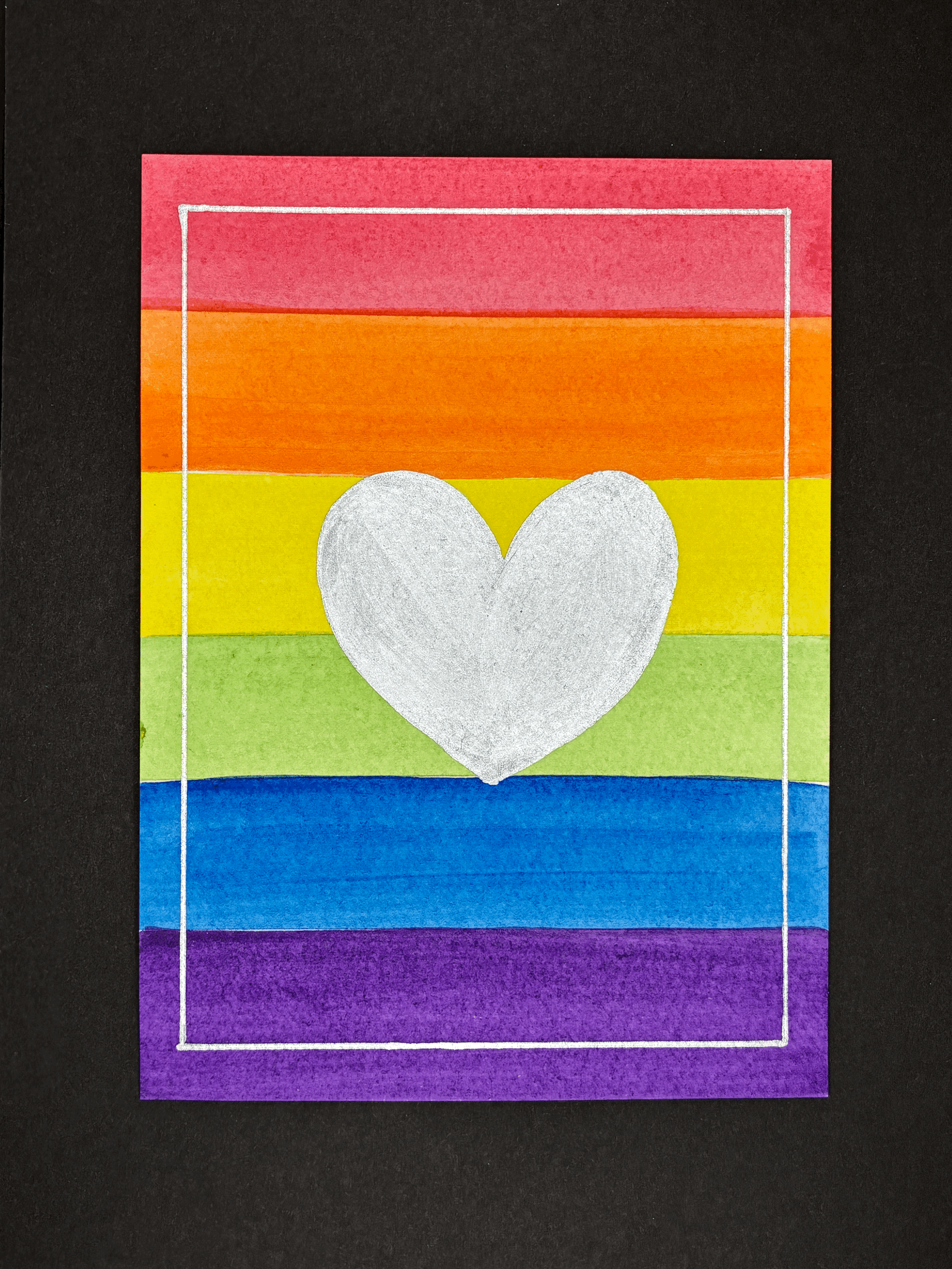 Pride heart/silver 3