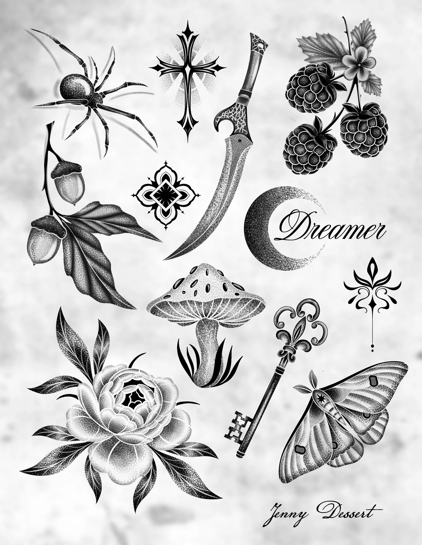 HALLOWEEN 2025 FLASH DAY 🕯️
@wildrootstattooandartgallery 
On October 31st I&rsquo;ll be tattooing the flash posted above.
Designs will be by appointment only and I have 7 time slots available from 11 am - 8 pm. 

Message me to claim the design you&