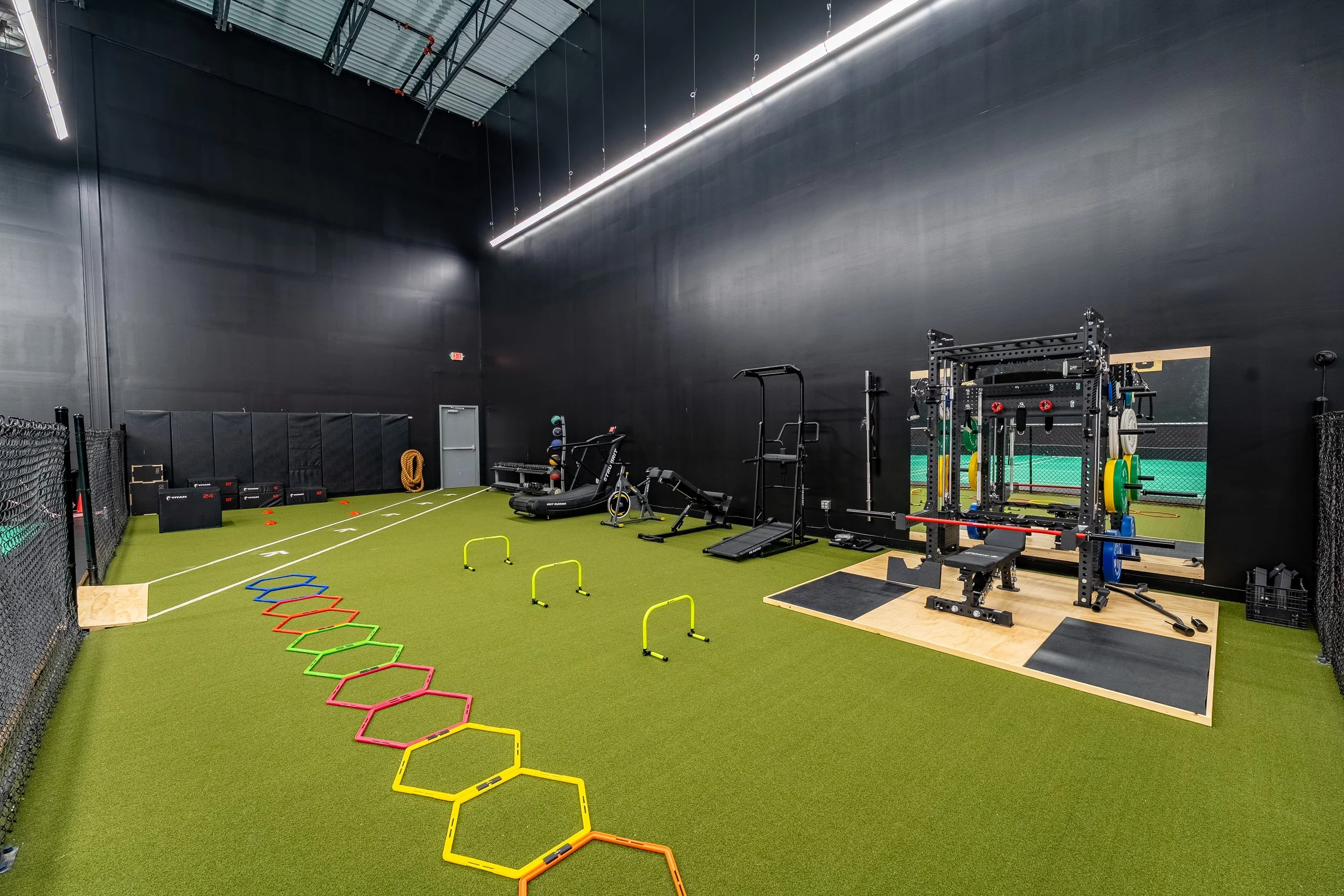 IBC training turf and strength equipment