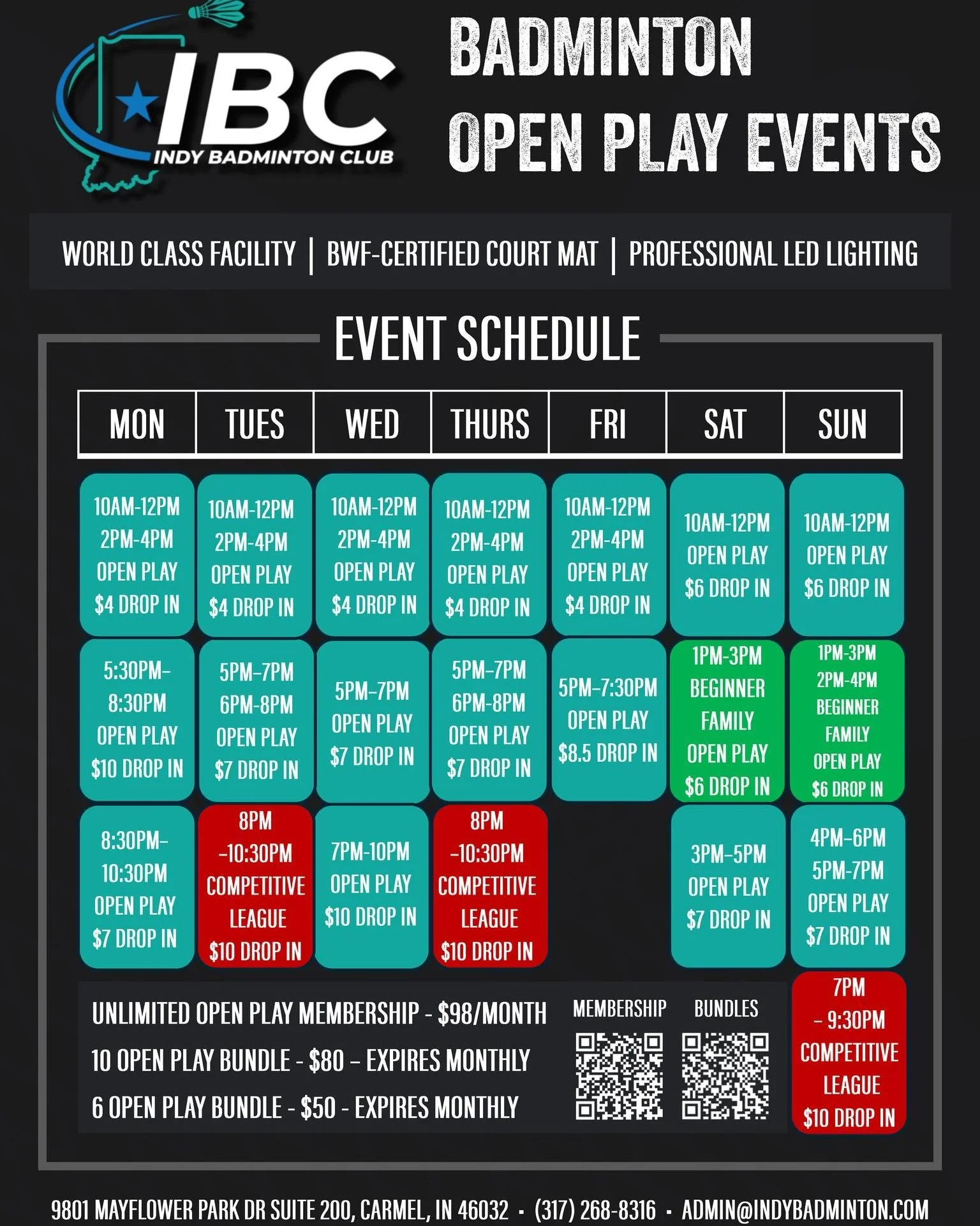 IBC is thrilled to announce our new 2026 Open Play schedule and pricing table!Exciting changes include:

Flexible Timeslots w/ Added 2 &amp; 2.5 Hour Sessions
Dynamic And Afforable Pricing
Beginner &amp; Family Friendly Sessions

Register for your ne