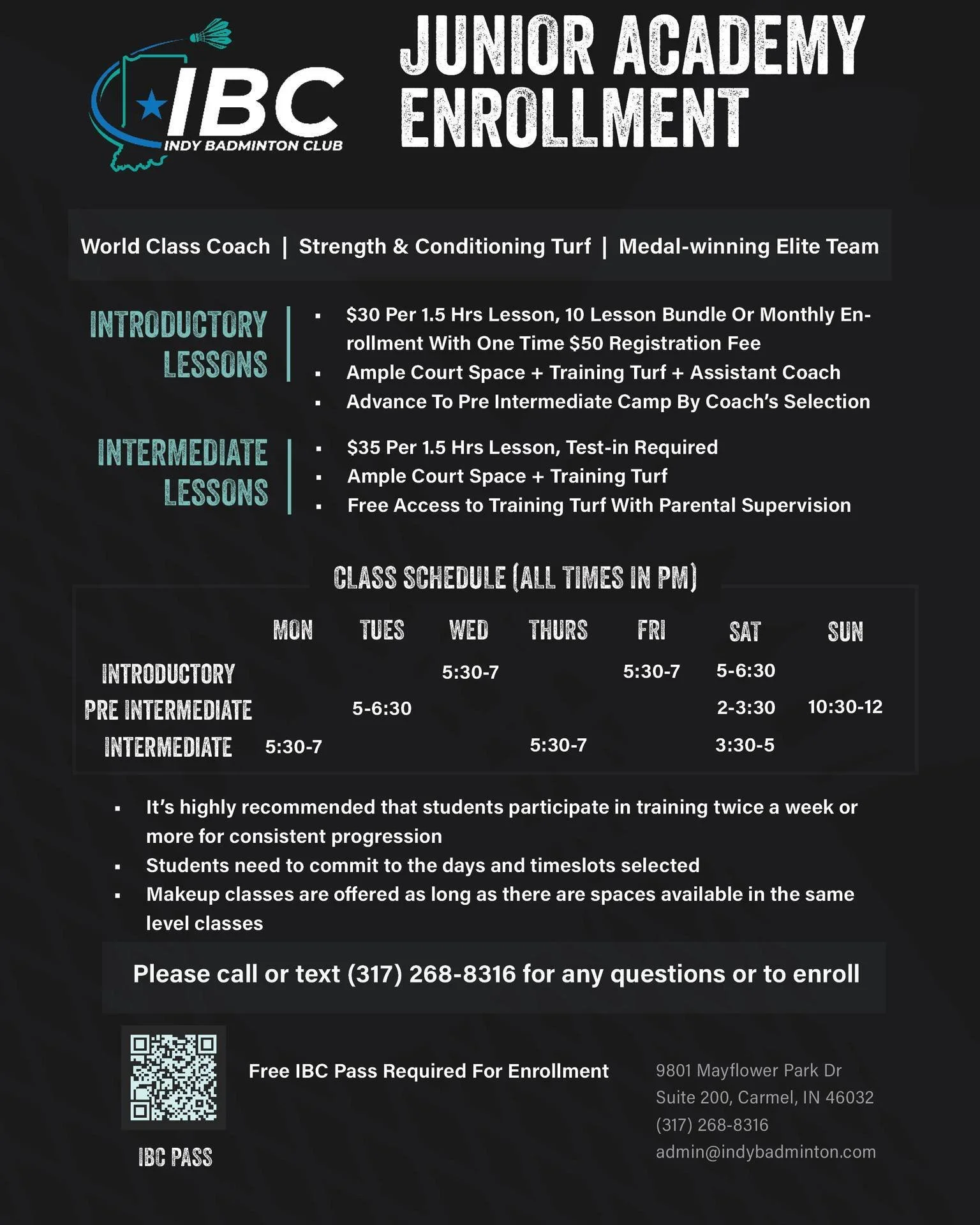 ☀️🏸 Keep Your Kids Active This Summer at IBC

🏸 Summer Camp registration and Junior Academy enrollment are underway at Indy Badminton Club!

Whether your child is looking to try badminton for the first time this summer or is ready for structured ye
