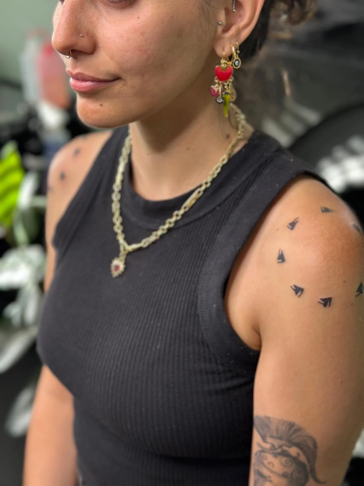 Artist Studio LNE: Abstract talisman, hand poked