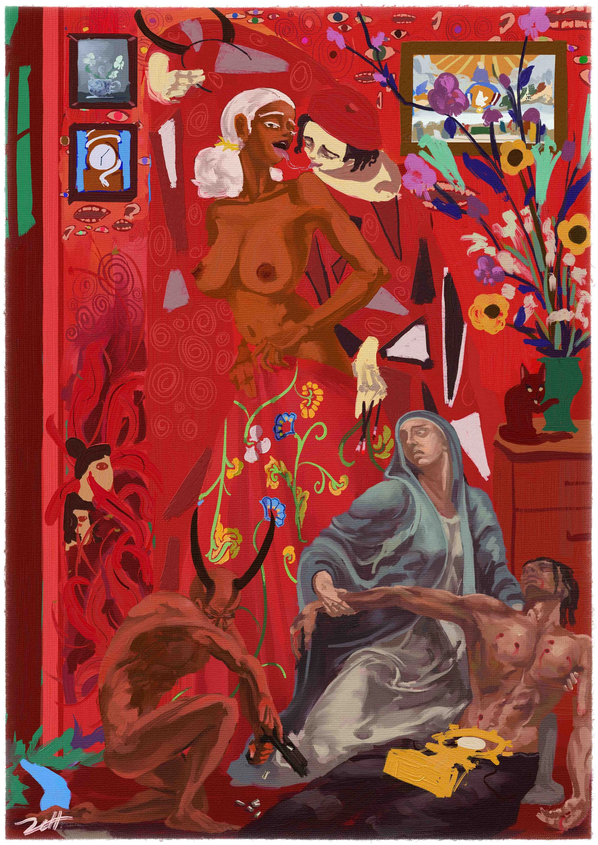 Perversion in Alizarin Crimson