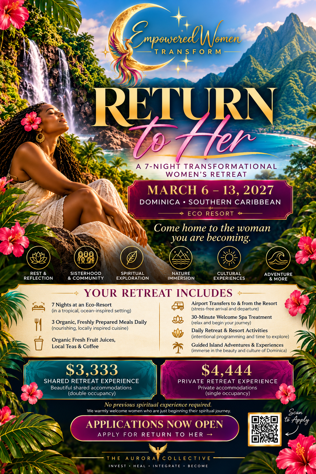 2027 Return to Her Woman's Retreat - Dominica | Single