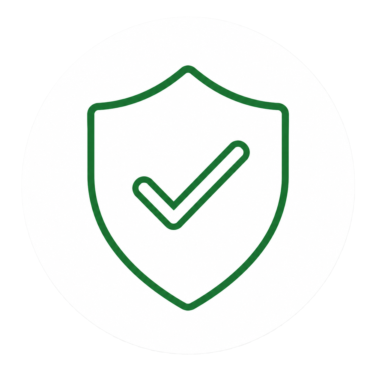Shield with checkmark representing detailed and reliable cleaning.