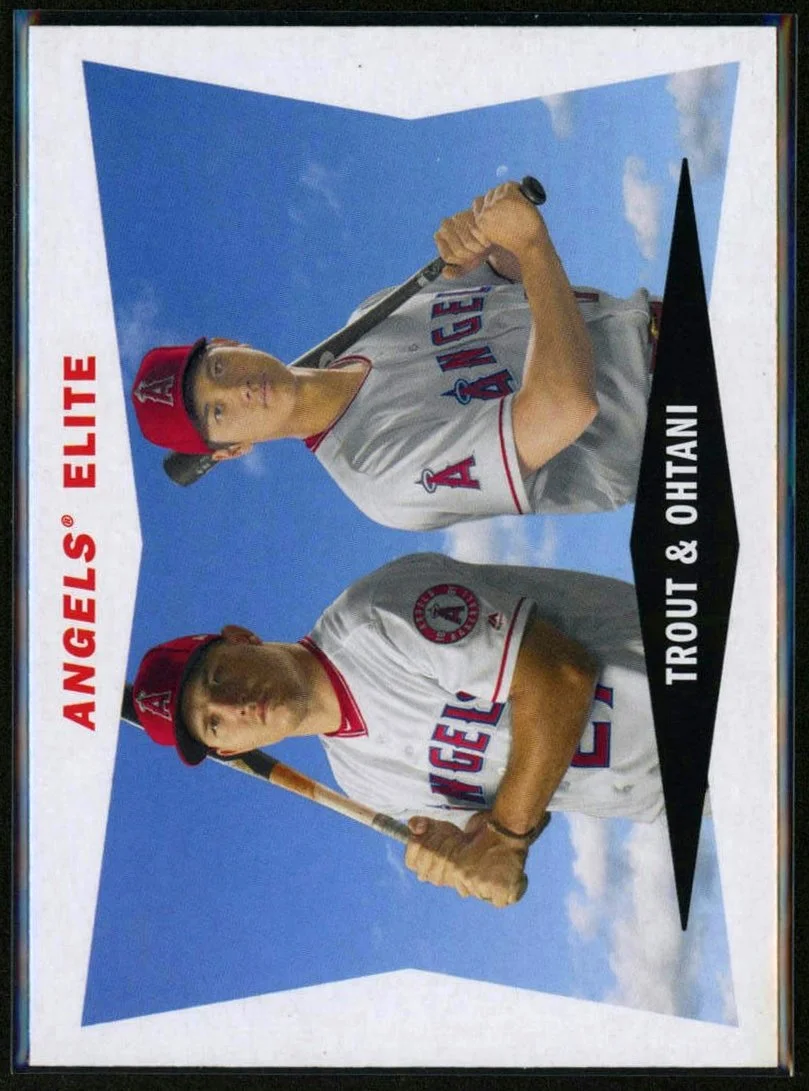 2020 Topps Archives #60CC-10 Shohei Ohtani & Mike Trout Angels Elite