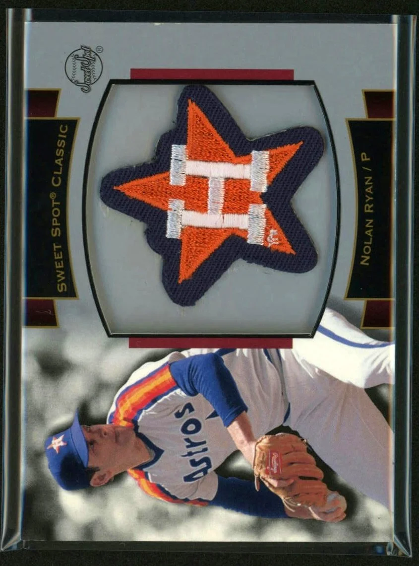 2003 Upper Deck Sweet Spot Classic #P-NR1 Nolan Ryan Souvenir Logo Patch