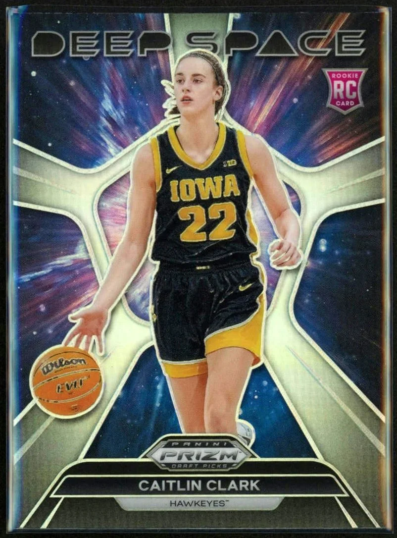 2024 Panini Prizm Draft Picks #8 Caitlin Clark Deep Space Silver Prizm