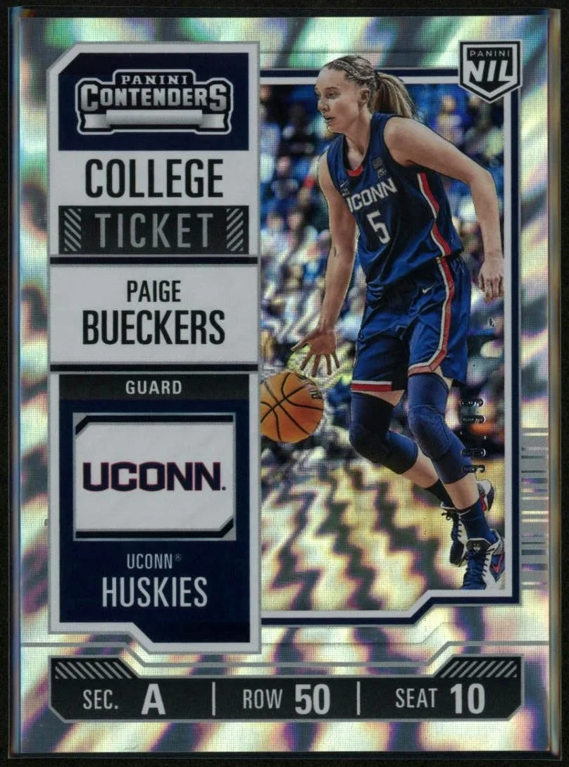 2024 Panini UCONN NIL College Ticket #27 Paige Bueckers Lightning Bolt 98/99