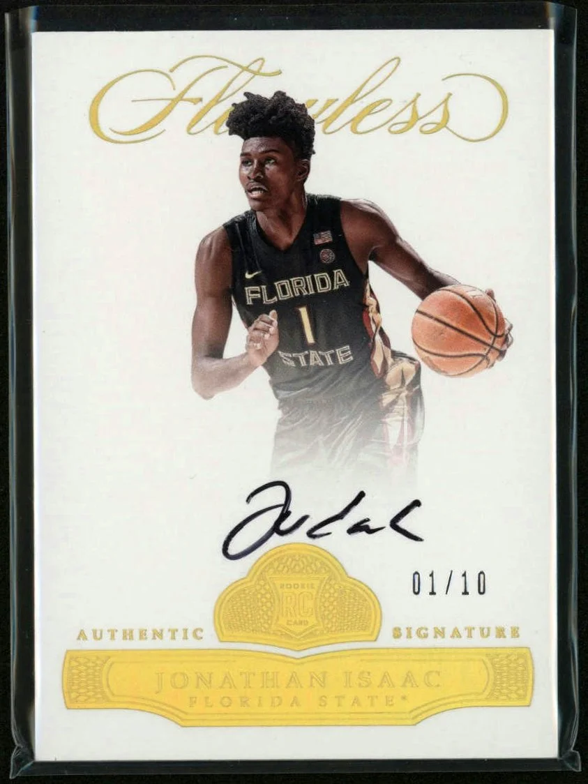 2017-18 Panini Flawless Collegiate #BRA-JI2 Jonathan Isaac RC 01/10