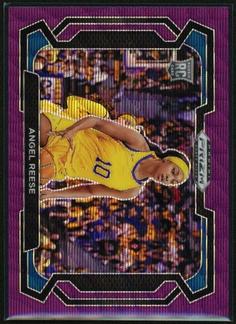 2024 Panini Prizm Draft Picks #38 Angel Reese Purple Wave Variation