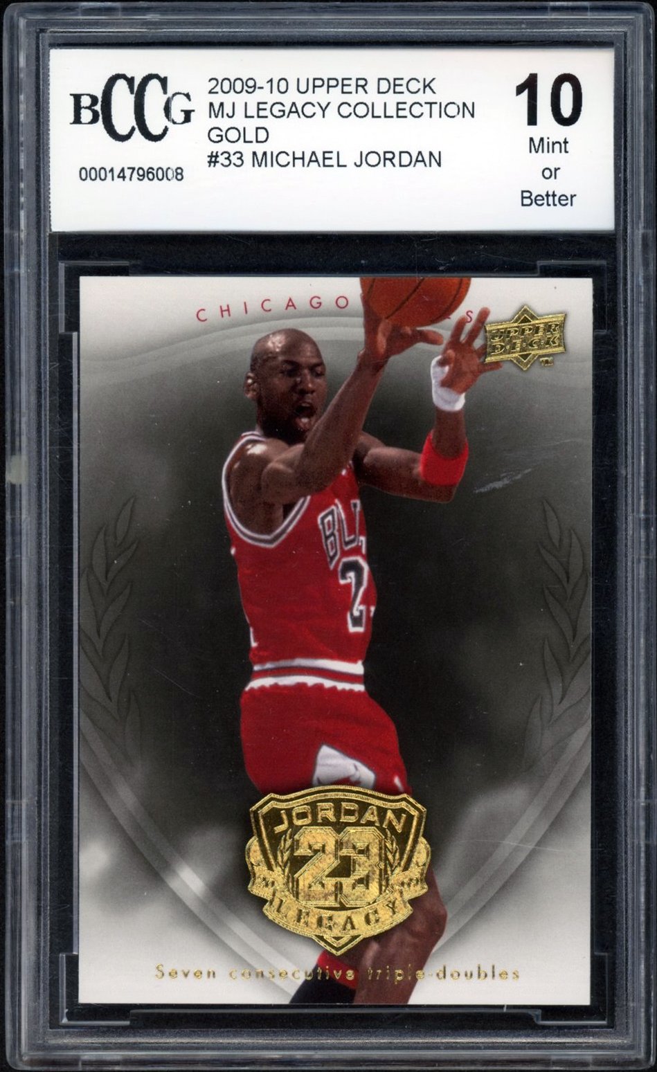 2009-10 Upper Deck MJ Legacy Collection God #33 Michael Jordan BCCG 10