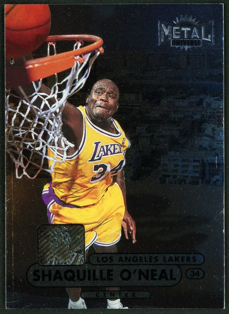 1997 Skybox Metal Universe Championship Preview #1 Shaquille O'Neal