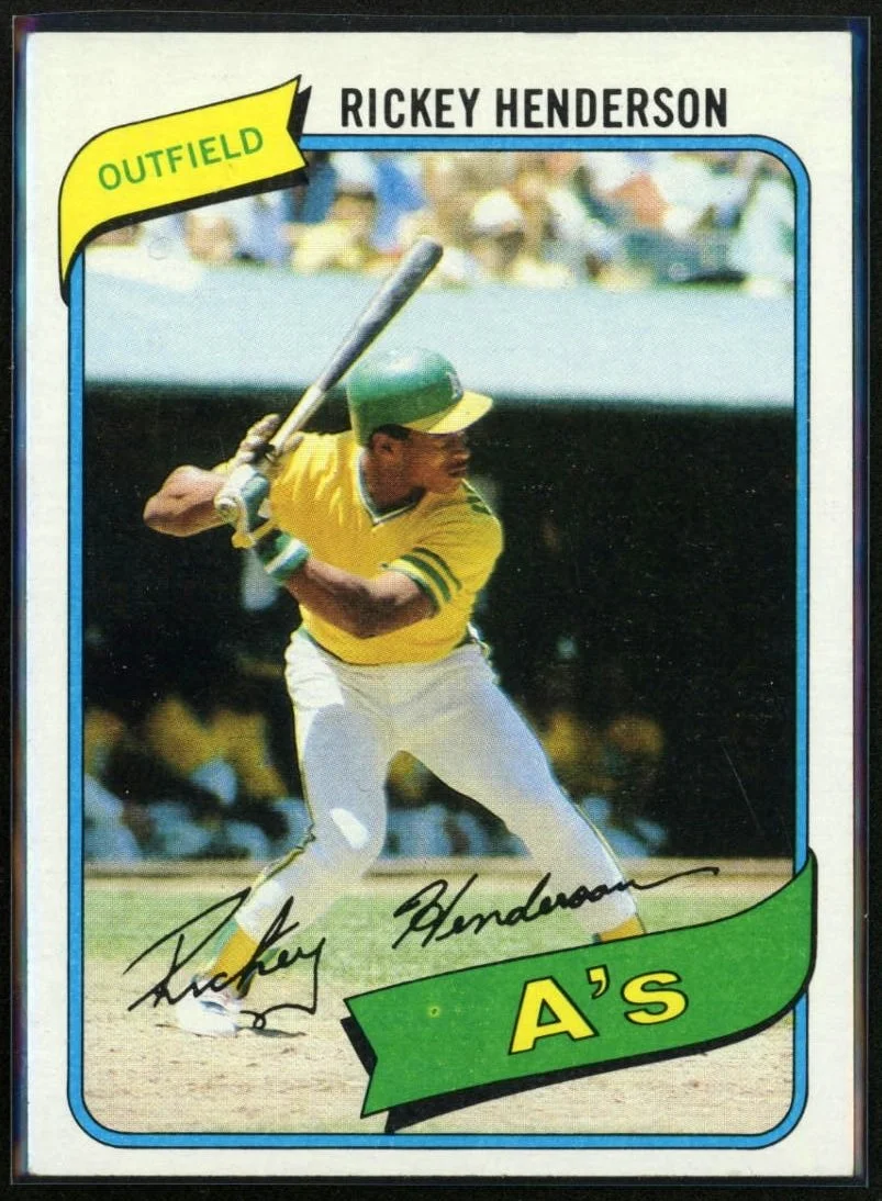 1980 Topps #482 Rickey Henderson RC