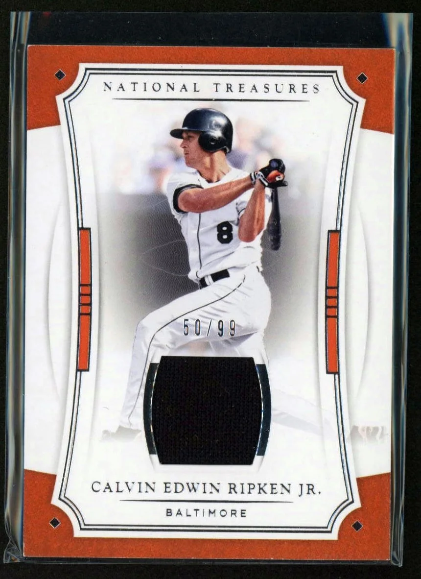 2017 Panini National Treasures #138 Cal Ripken Jr. Variation 50/99
