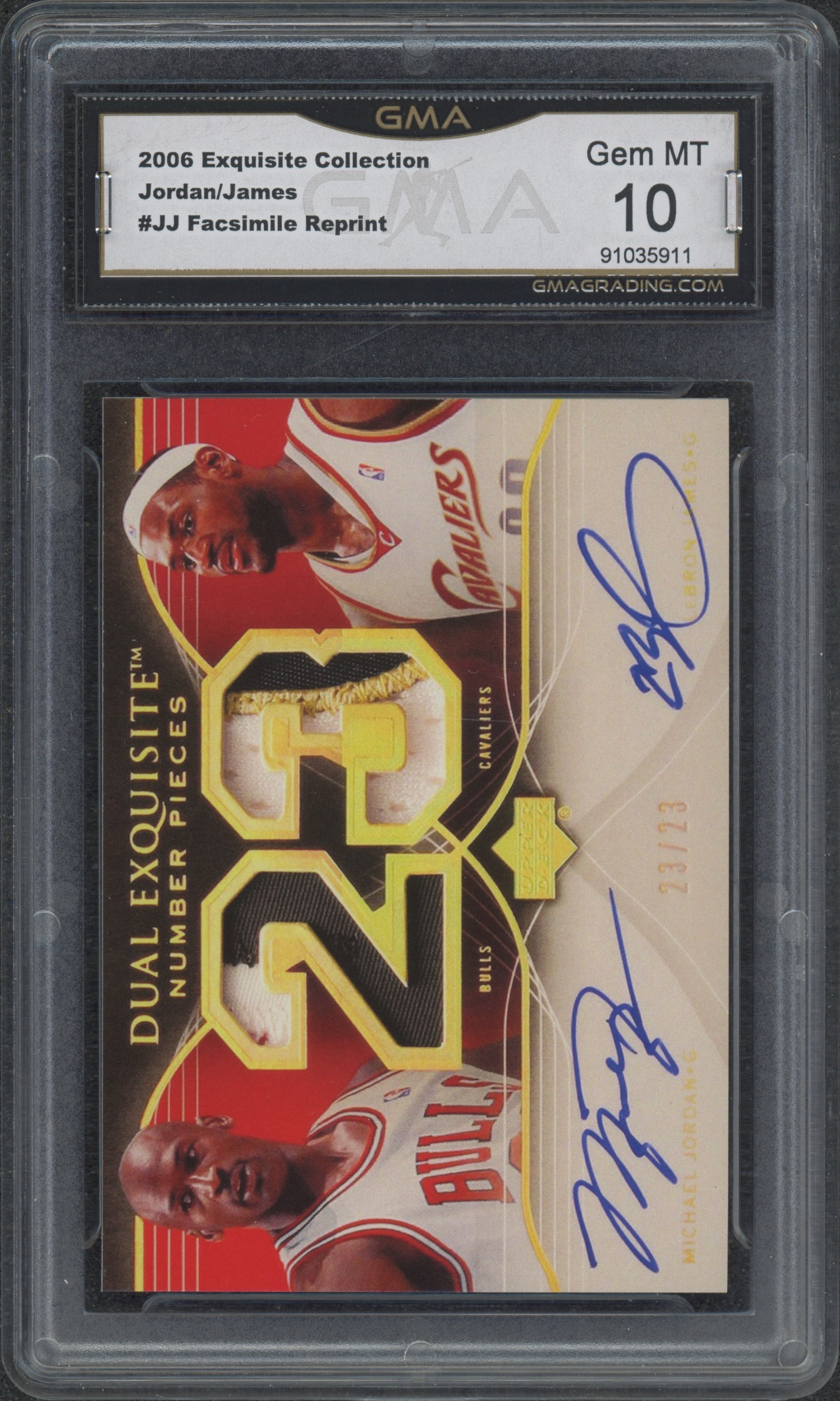 2006 Exquisite Collection Jordan:James #JJ Facsimile Reprint GMA 10_1.jpeg