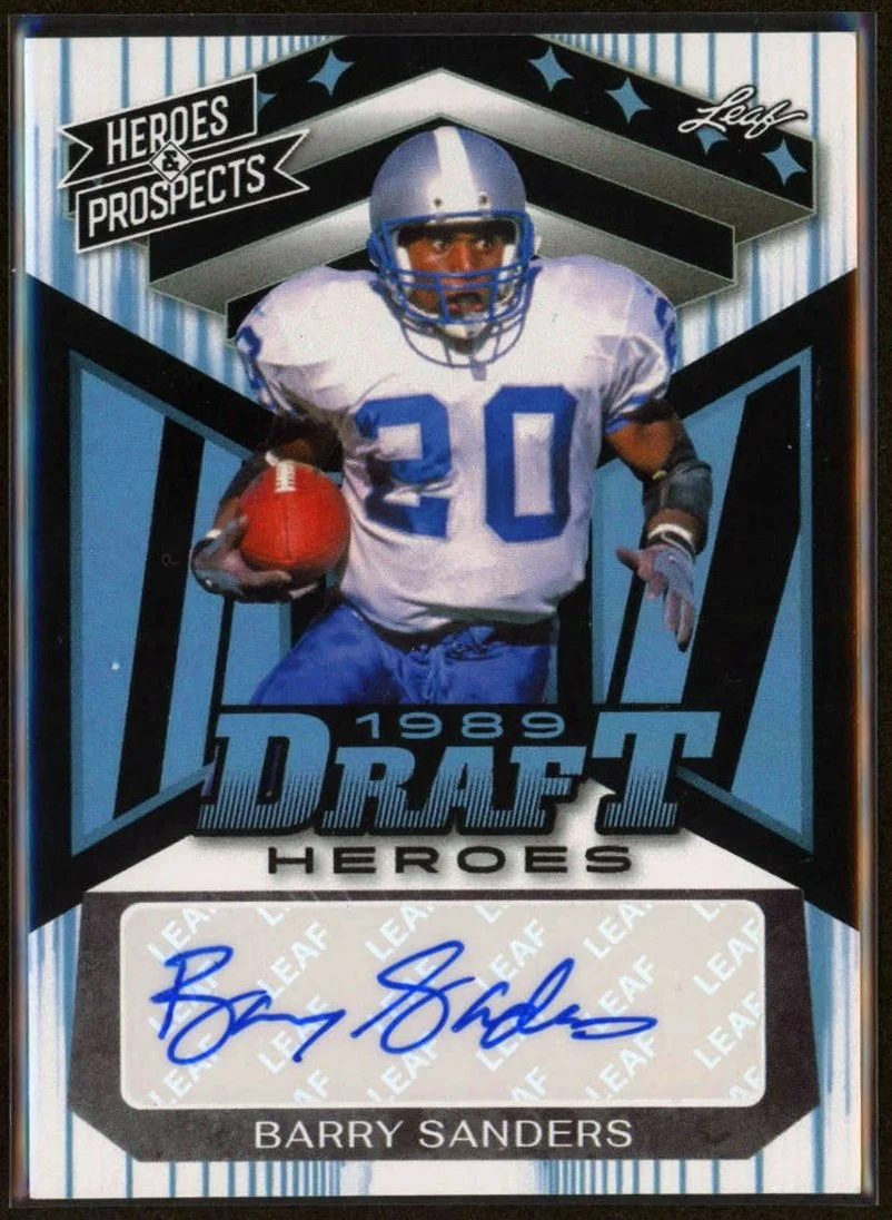 2024 Leaf Draft Heroes #DH-BS1 Barry Sanders 3/3
