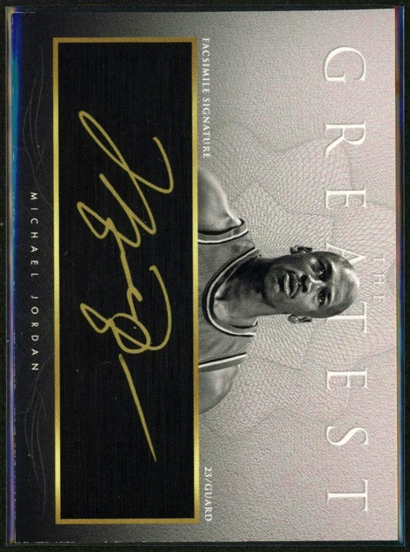 The Greatest Michael Jordan Facsimile Reprint Card