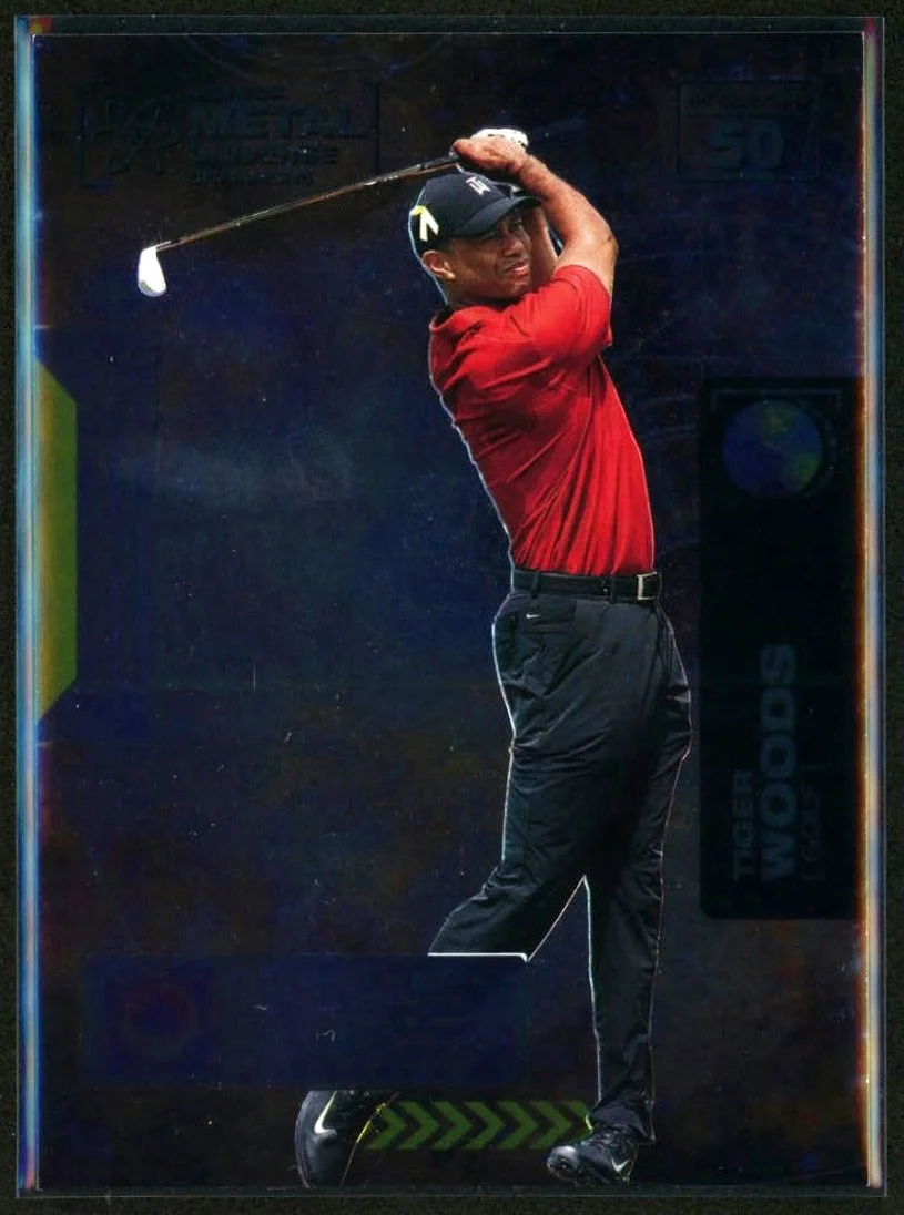 2021 SkyBox Metal Universe Champions #50 Tiger Woods