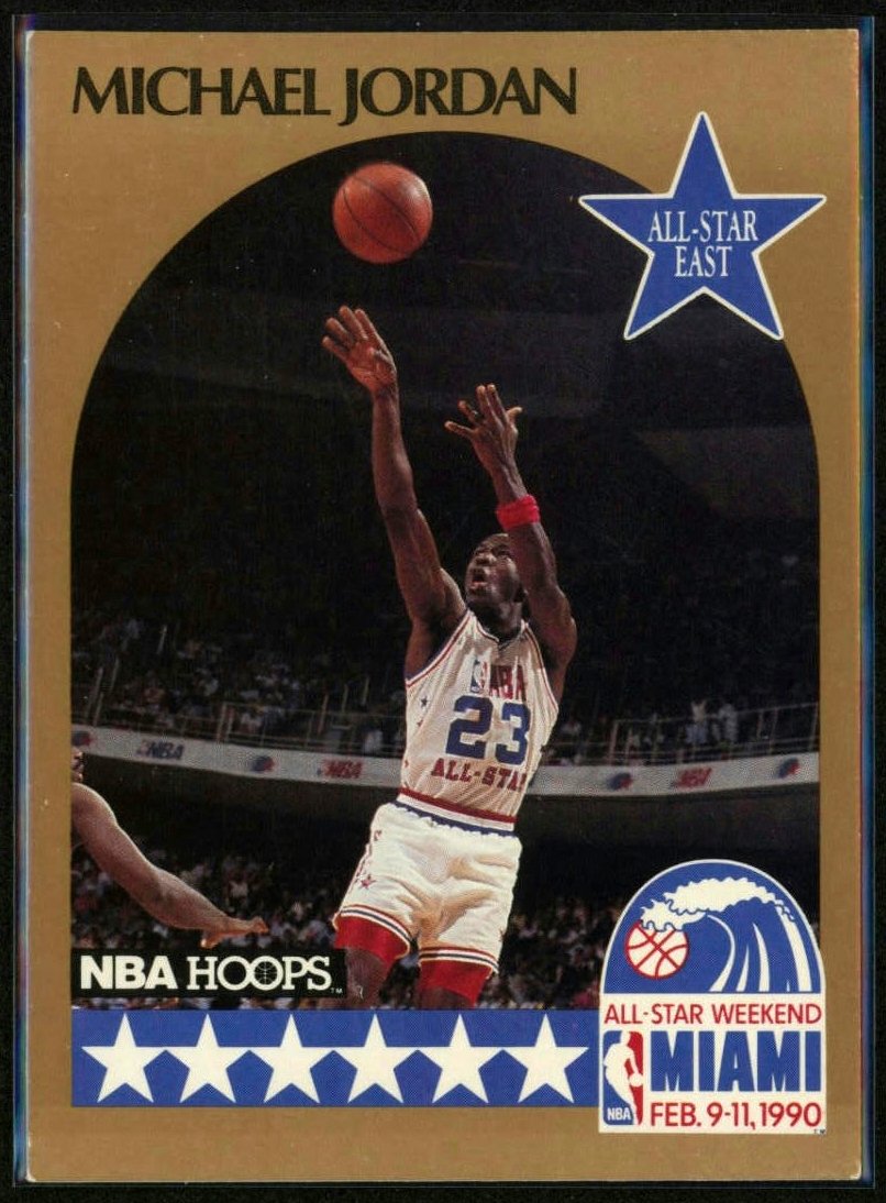 1990 NBA Hoops #5 Michael Jordan All-Star Game