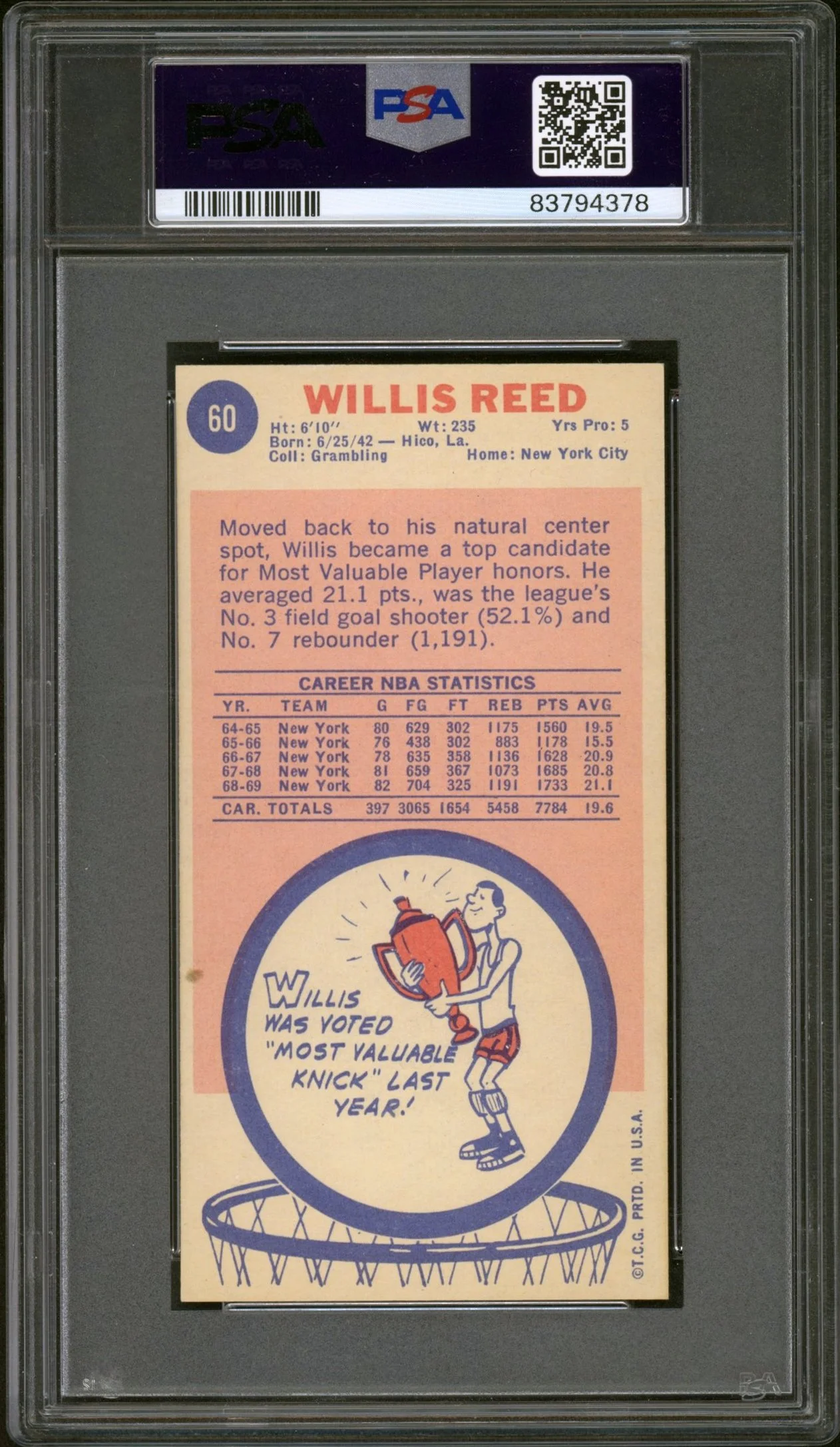 1969 Topps #60 Willis Reed RC PSA 6_2.jpg