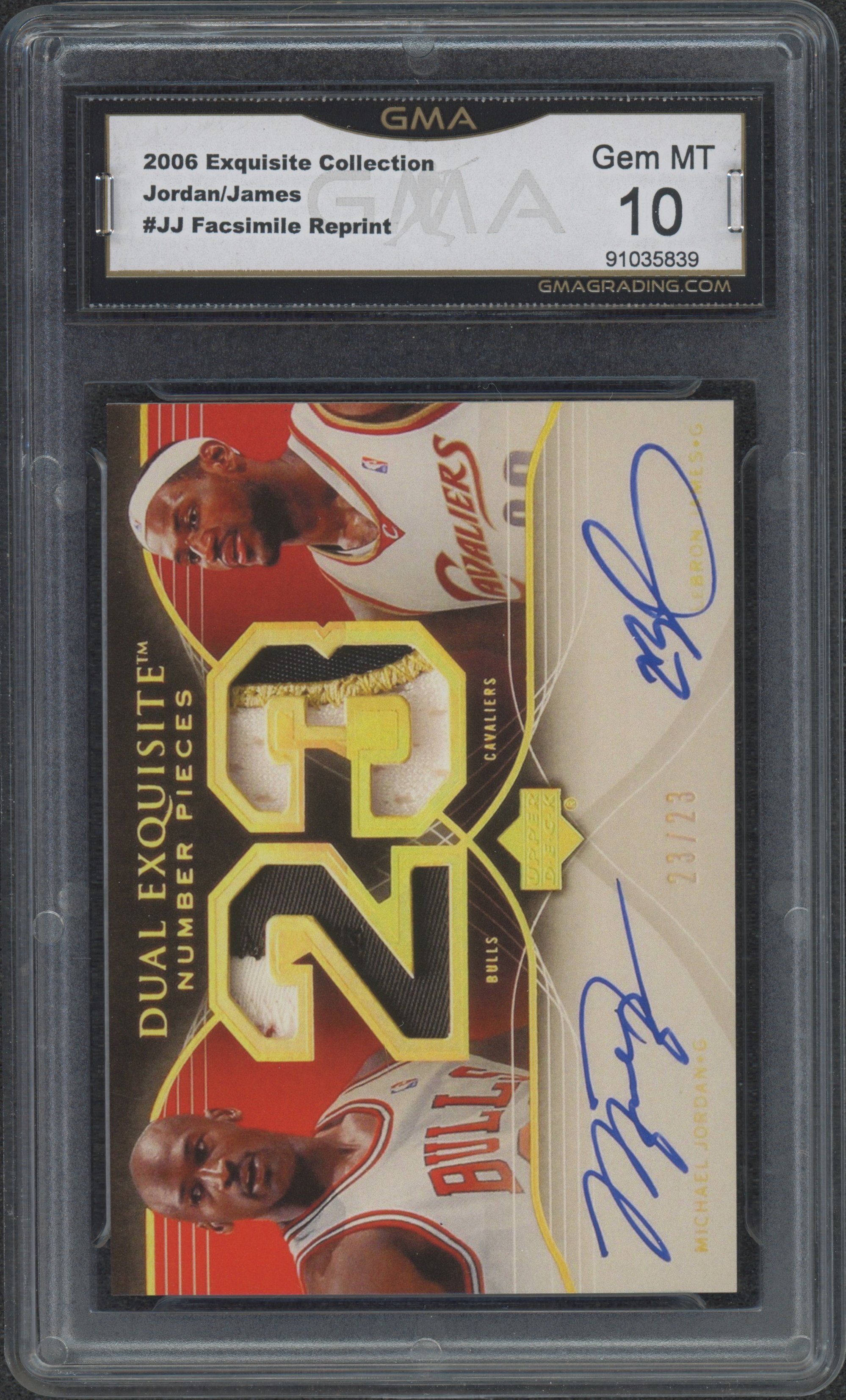 2006 Exquisite Collection Jordan:James #JJ Facsimile Reprint GMA 10_1.jpeg