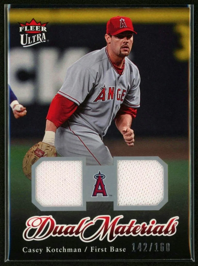 2007 Fleer Ultra Dual Materials #DM-CK Casey Kotchman 142/160