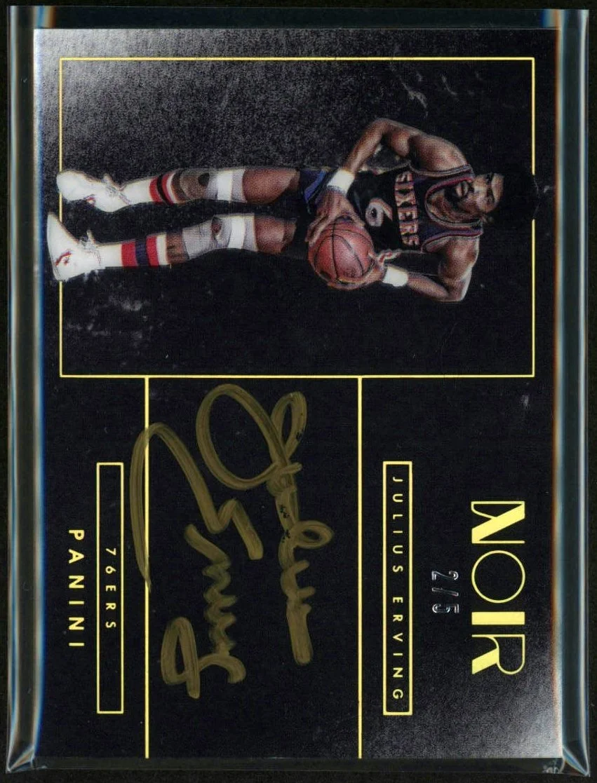 2015 Panini Noir Color #NC-JEV Julius Erving Gold 3/5