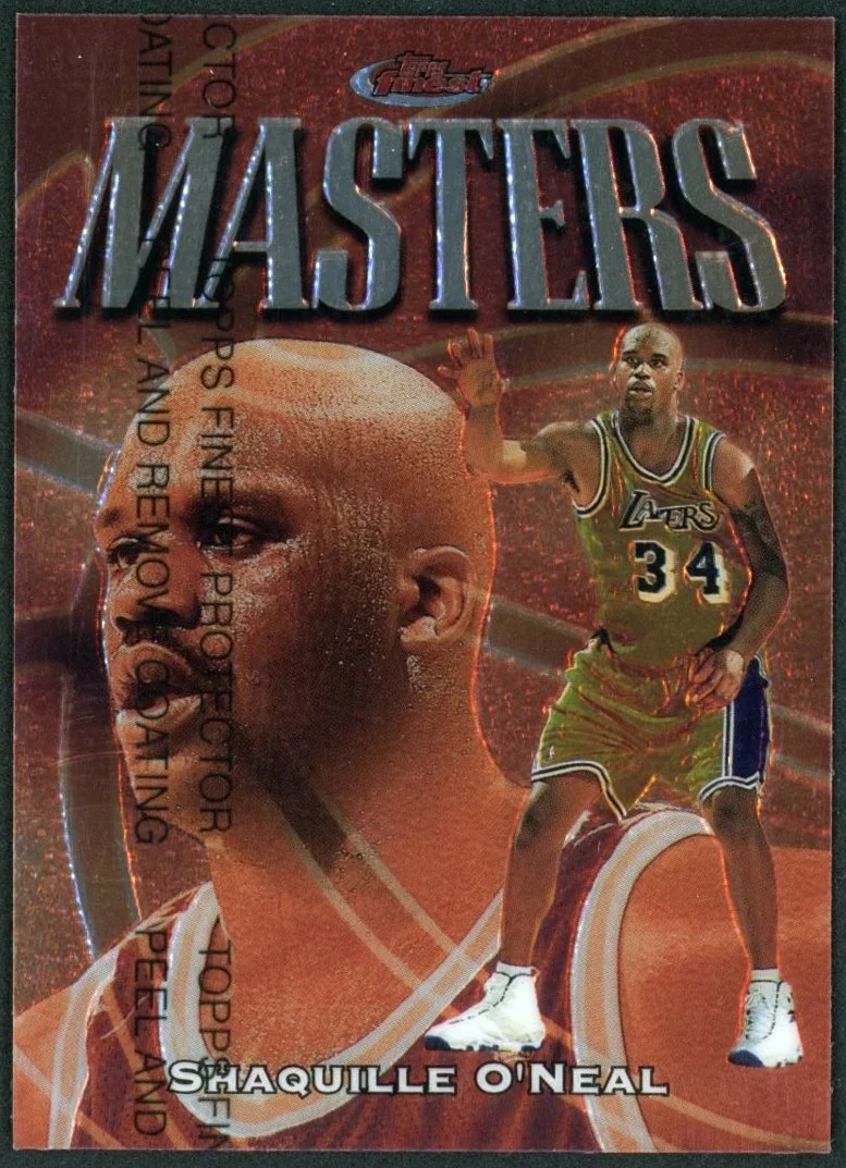 1997 Topps Finest Common Bronze #217 Shaquille O'Neal with Coating_1.jpg
