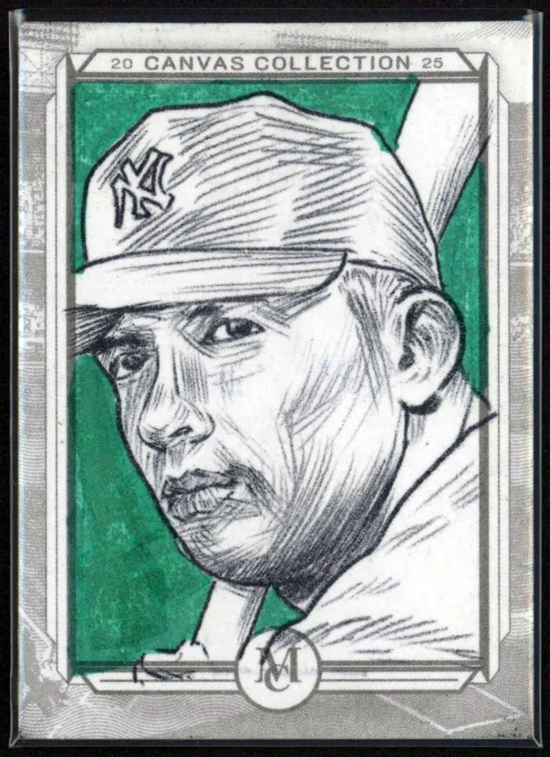 2025 Topps Museum Collection Artist Original Mickey Mantle 1/1