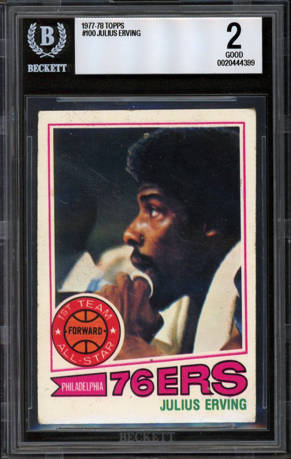 1977-78 Topps #100 Julius Erving BGS 2