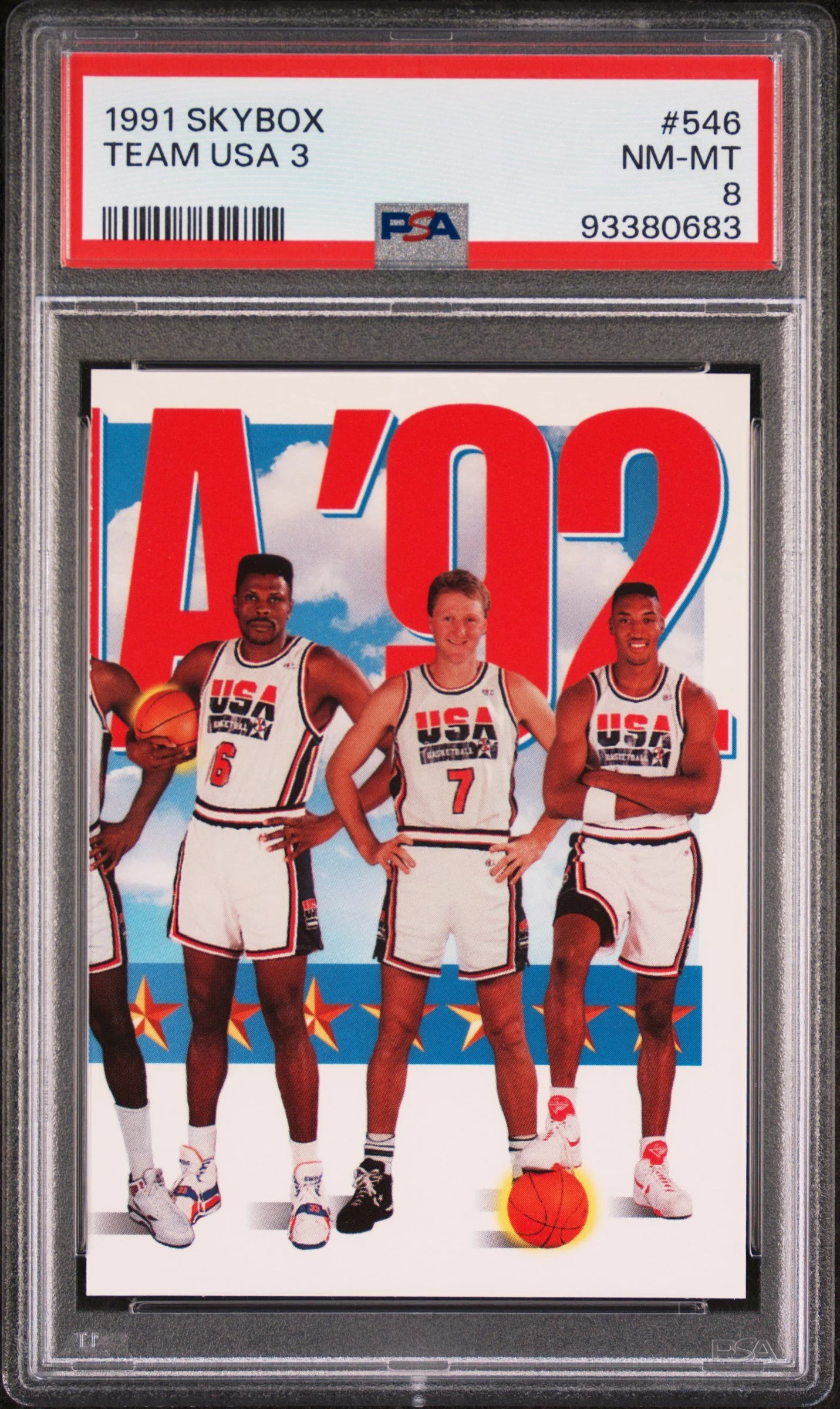 1991 Skybox #546 Team USA 3 PSA 8