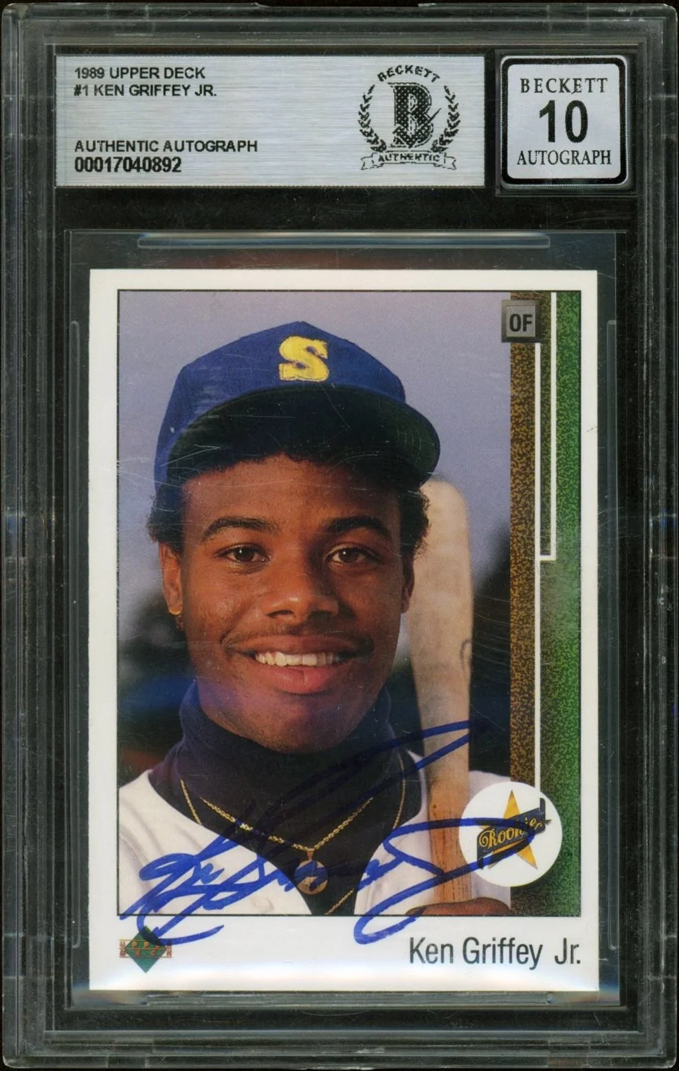 1989 Upper Deck #1 Ken Griffey Jr. BAS 10