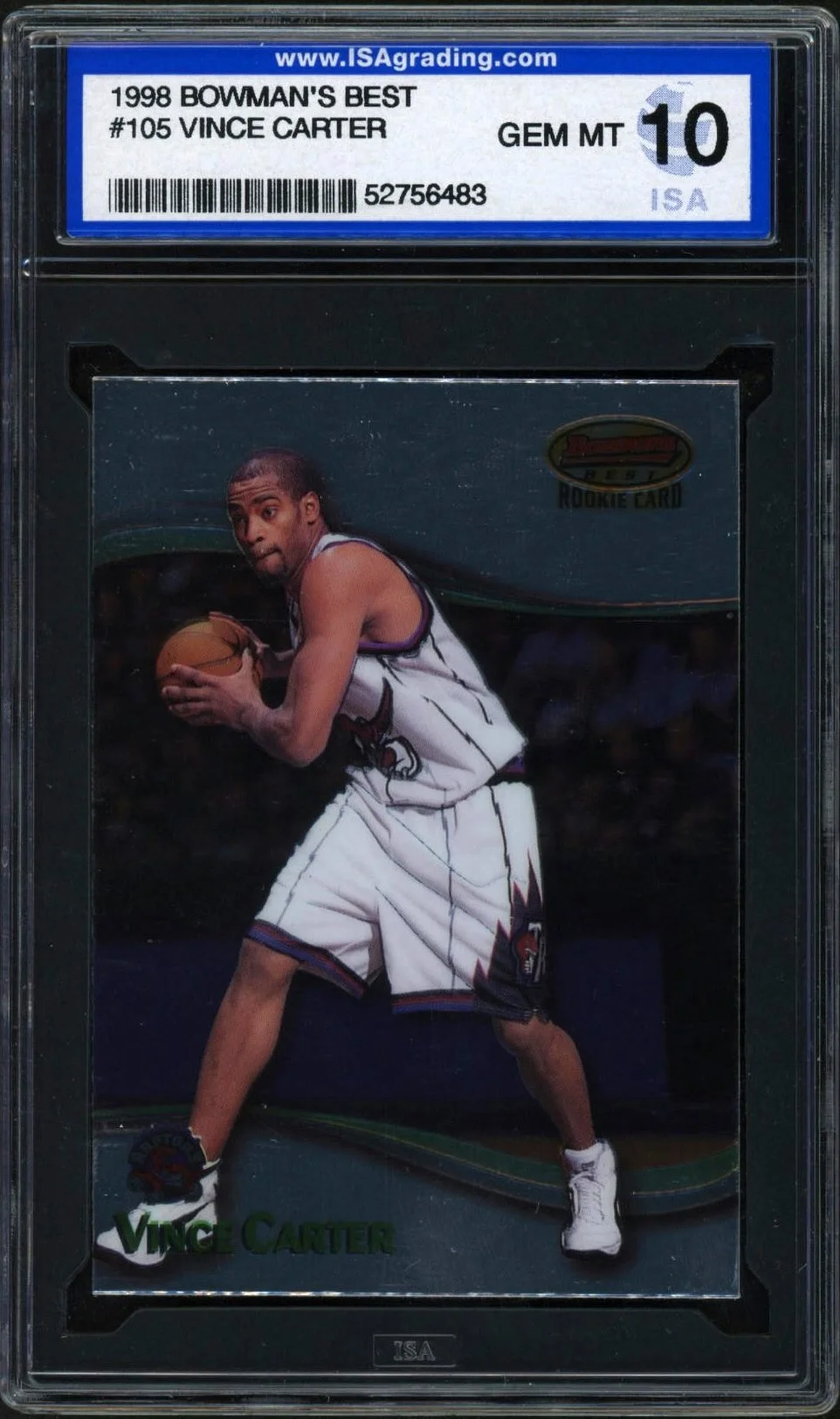 1998-99 Bowman's Best #105 Vince Carter RC ISA 10