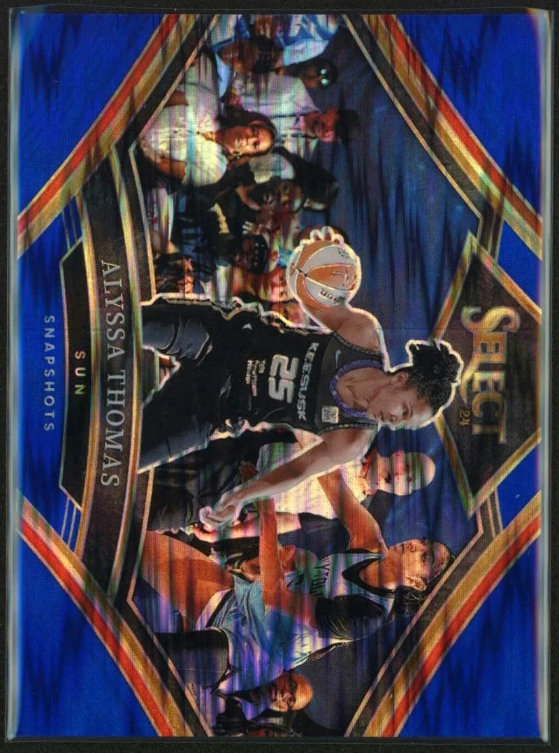 2024 Panini Select #11 Alyssa Thomas Variation Blue Flash Prizm 74/99