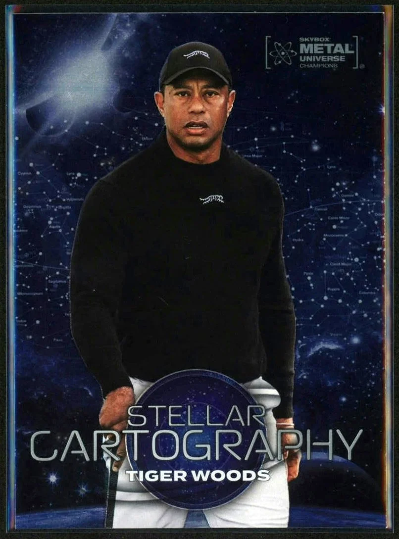 2024 Skybox Metal Universe Champions #102 Tiger Woods Stellar Cartography