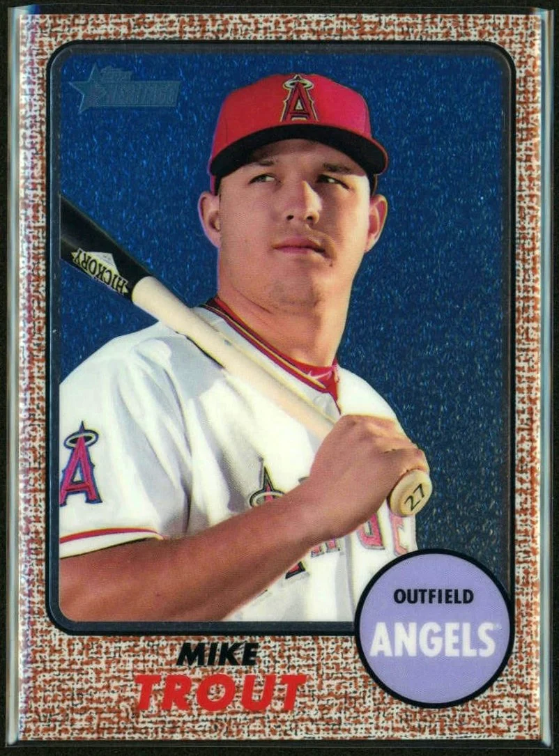 2017 Topps Heritage Chrome #THC-450 Mike Trout 707/999